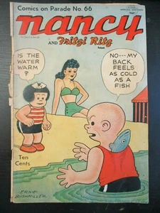 COMICS ON PARADE #66 - NANCY AND FRITZI RITZ, 1949 UNITED FEATURE, G, BUSHMILLER - Picture 1 of 4