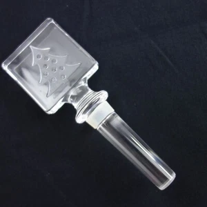 Christmas Holiday Christmas Tree Glass Wine Stopper 5 1/2" - Picture 1 of 3