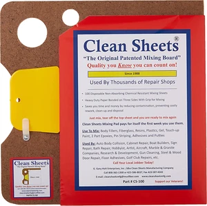 - Superior Mixing Pad (12X12) - 100 Disposable Sheets for Toughest Job, Clear - Picture 1 of 12