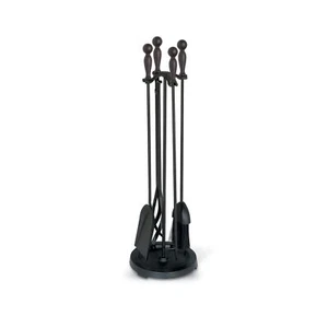 Pilgrim Home & Hearth 18029 2400 Series Iron Ball Fireplace Tool Set,Matte Bl... - Picture 1 of 4