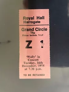 Billet de concert Wally 1975 - Photo 1 sur 1