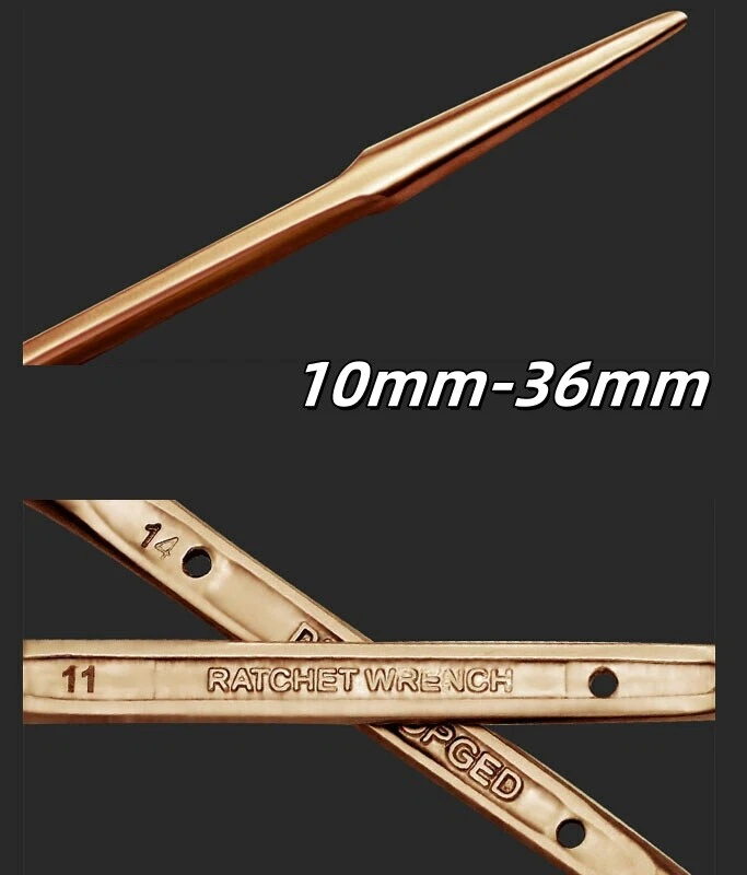 10mm-36mm Scaffold Spanner Ratchet Podger Scaffolding Pry Bar Wrench Claw Hammer - Image 1 of 4