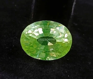 Natural Flawless Topazolite Garnet 10 Ct Oval Cut Certified Loose Gemstone 4SUE - Picture 1 of 7