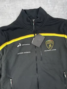 Automobili Lamborghini Sweater Mens Medium Black Squadra Corse Roger Dubuis - Picture 1 of 13