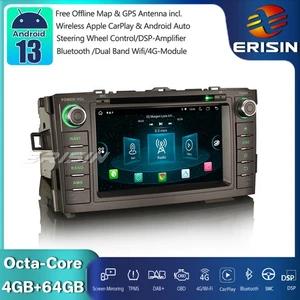 8-Core Android 13 Autoradio GPS Navi Wifi DAB+ OBD2 FM CarPlay für Toyota Auris - Bild 1 von 22