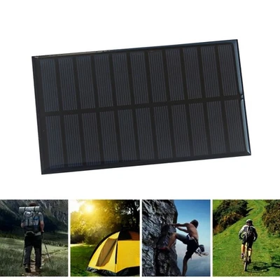 1 6W Solar Panel 290mA Charger for 3 7V 5V Battery Portable DIY Solution - Image 1 of 4