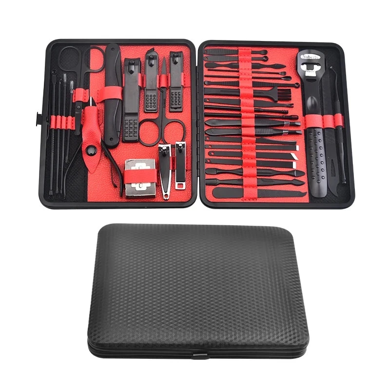 36 Pcs Professional Manicure Set Pedicure Grooming Kit Includes Scissors Files - Image 1 of 4