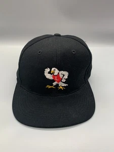 VINTAGE Linden Eagles Hat Cap Snap Back Black Otto High School Football Michigan - Picture 1 of 13
