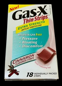 Collectible Gas-X Cinnamon Thin Strips (18) 2005 Sealed - Picture 1 of 4