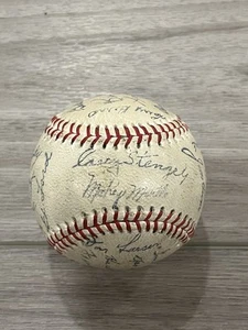 New York Yankees Vintage 1950s Signed Souvenir Baseball Facsimile Mickey Mantle - Bild 1 von 8