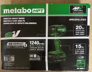 Hitachi HPT WH18DDXSM 18V MultiVolt Sub-Compact Impact Driver w/ 2 Batteries - Picture 1 of 2