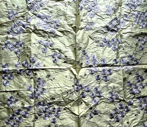 GP&J Baker Blossom Silk Lime India Designer  Fabric Remnant 24"x24" - Picture 1 of 2