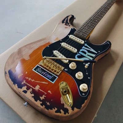 Relic ST Electric Guitar Sunburst SRV Alder Body & maple neck US ship - Image 1 of 4