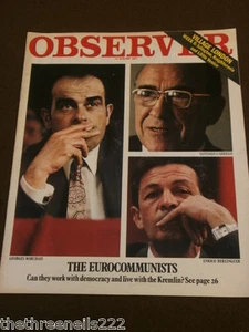 OBSERVER - THE EUROCOMMUNISTS - AUG 14 1977 - Picture 1 of 1