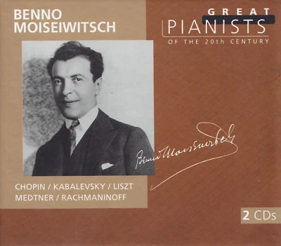 BENNO MOISEIWITSCH - 2 CD - CHOPIN / KABALEVSKY / LISZT / MEDTNER / RACHMANINOFF - Bild 1 von 2