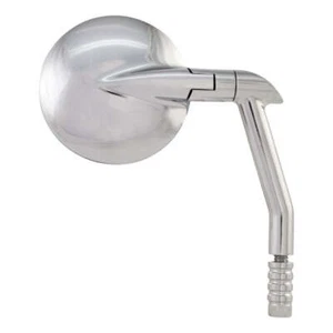 Performance Machine Motorcycle Motorbike Round Vision Mirror Assembly Chrome - Picture 1 of 1