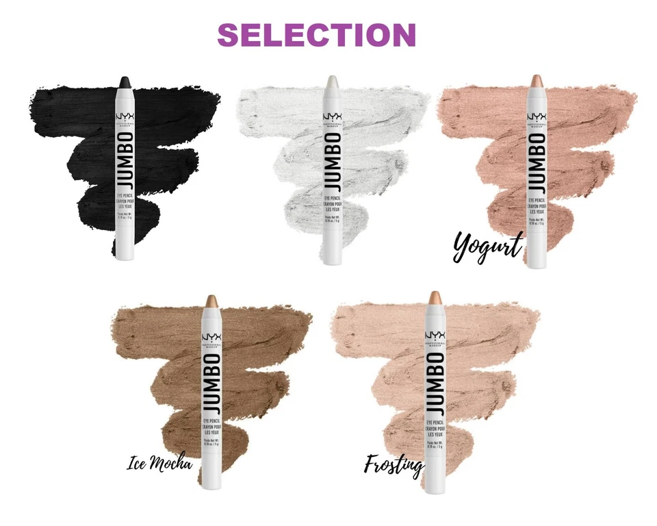 NYX Jumbo Eye Pencil YOGURT/ICED MOCHA/FROSTING/BLACK BEAN/COTTAGE CHEESE-CHOOSE - Image 1 of 1