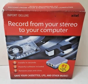 Xitel Inport Deluxe Stereo To PC Recording Kit Cassette LP Other Music Converter - Picture 1 of 4