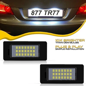 Error Free LED Canbus License Plate Light Bulb Tag Lamps For BMW E90 E92 E60 E61 - Picture 1 of 9
