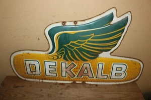 Letrero de metal en relieve de 28" oreja voladora de maíz semilla de calb vintage de los años 50 orientado a la izquierda - Imagen 1 de 5