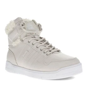 Levi's Womens BB Hi Plush Hightop Sneaker Shoe Size 8 Beige - Picture 1 of 11