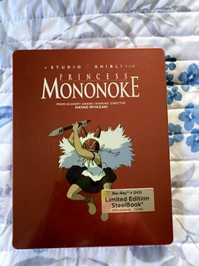 Princess Mononoke Limited Edition Steelbook (Blu-ray/DVD, 2-Disc Set, 2020) NEW - Imagen 1 de 4