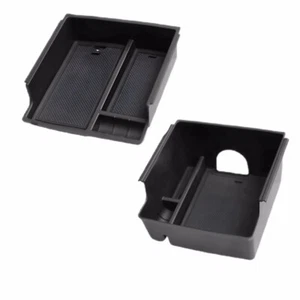 Center Console Organizer Tray for 2021-2024 Ford Broncos Two Layer,Armrest Black - Picture 1 of 6