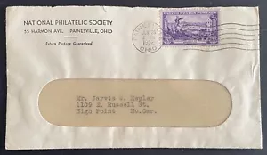 Painesville, Ohio small philatelic cover posted Jun 29, 1952 w/US #1003 tied OH - Picture 1 of 4