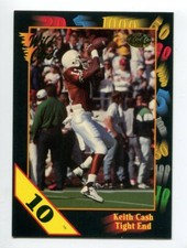 1991 Wild Card Draft 10-Stripe #91 Keith Cash Texas Longhorns