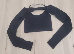 Urban Outfitters Motel Black Brandy Long-Sleeved Top XS RRP £30 - Picture 1 of 11