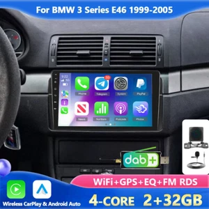 Für BMW 3er E46 318 320 325 Android 15 Autoradio Apple CarPlay WIFI GPS Navi RDS - Bild 1 von 13