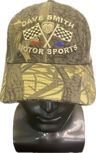 Vintage Hat Cap Hook & Loop Camo Camouflage Dave Smith Motorsports Ram GMC Chevy - Picture 1 of 9