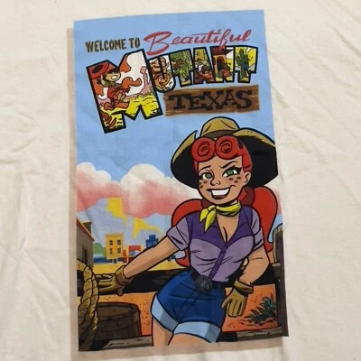 Camisa de cómic vintage 2002 Mutant Texas Paul Dini Graphitti Designs 3XL blanca Foto 1 de 4