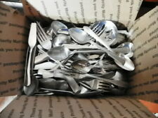123 PEICES SILVERPLATE FLATWARE. GREAT FOR  CHURCH,CRAFTS RESALE ALMOST10 LB #D