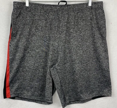 Essential Elements Mens Gray XXL Activewear Basketball Shorts with Pockets - Image 1 of 4