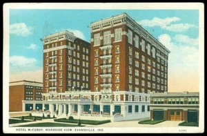 HOTEL McCURDY - EVANSVILLE, IN POSTKARTE - Bild 1 von 1