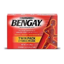 Bengay Ultra Strength Pain Relieving Cream Contains  2 x 4  OZ Tubes. NEW!