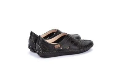 Mocasín informal de cuero negro sin cordones Jerez para mujer Pikolinos F578-7399 Foto 1 de 4