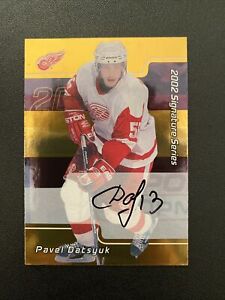 2001-02 BAP Signature Series Pavel Datsyuk Gold Autograph RC