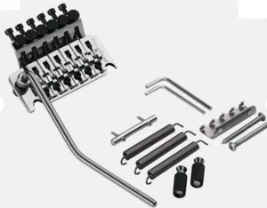 Genuine Floyd Rose Original Series Tremolo Bridge CHROME & Brass Block set - Picture 1 of 3