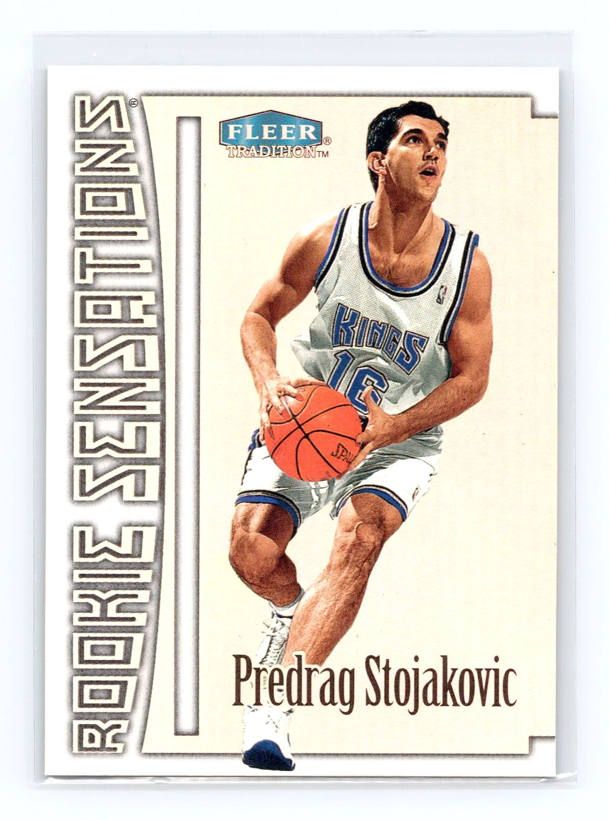 1999-00 Fleer Tradition #18 RS Predrag Stojakovic Rookie Sensations RC Rookie