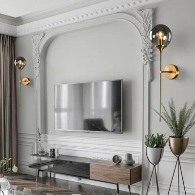 Indoor Wall Light Bedroom Home Wall Lamp Hallway Wall Lighting Glass Wall Sconce - Image 1 of 4