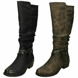Ladies Remonte 'R1170' Casual Warm Lined Knee High Boots - Picture 1 of 21