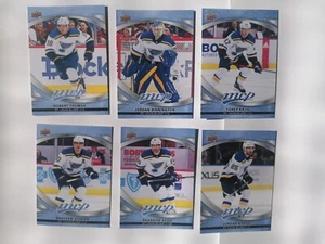 6 traiding cards Nhl-Saison 2023 /24 Team-St. Louis Blues Mvp-Hockey Nr. 81,92.. - Bild 1 von 8