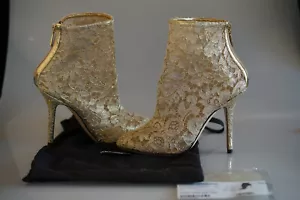 Dolce & Gabbana Stiefelette Bette ankle boot Gold florale Spitze Gr. 38 - Bild 1 von 9