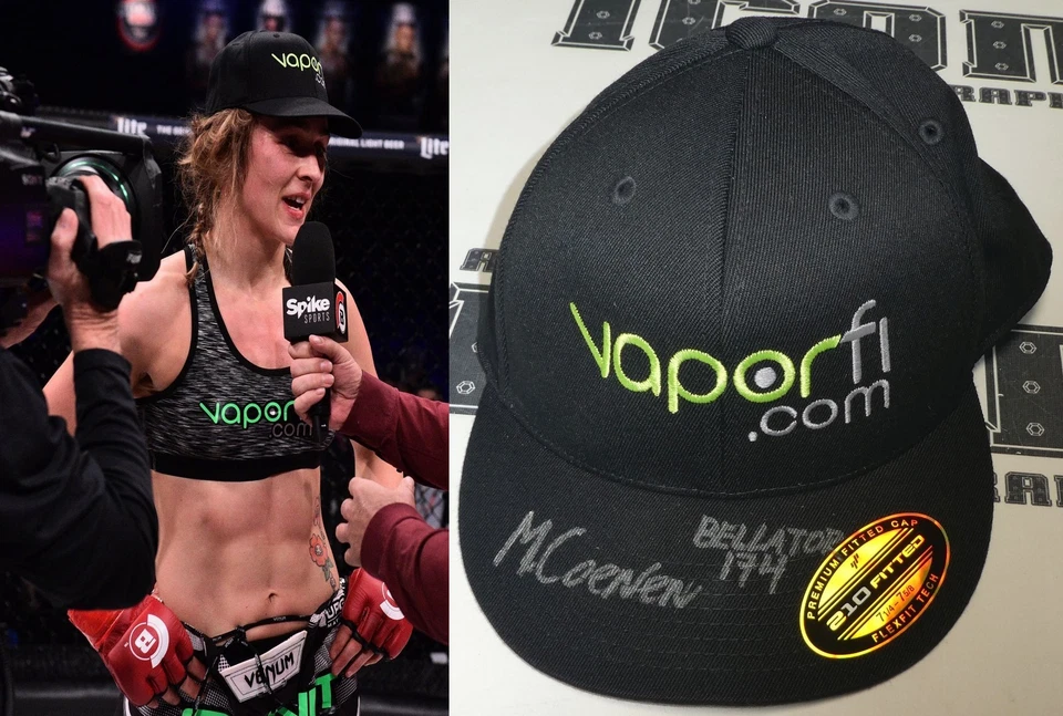 Marloes Coenen Signed Bellator MMA 174 Retirement Fight Worn Used Hat BAS COA - Image 1 of 4