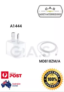 GENUINE Wall Charger/Genuine Apple MFI Lightning Cable For iPhone 13 12 11 Pro - Picture 1 of 6