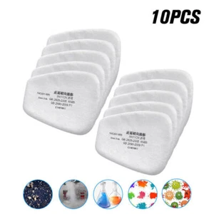 10pcs/set 5N11 Cotton Filter Replacement Filters For 6200 6800 7502 Respirator - Picture 1 of 11