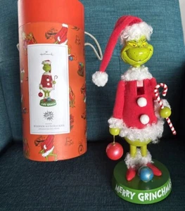 The Grinch Nutcracker 12” Wood How The Grinch Stole Christmas Hallmark Grinchmas - Picture 1 of 6