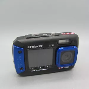 Polaroid Digital Camera iE090 18.0MP Underwater Selfie Screen Blue Tested - Picture 1 of 8